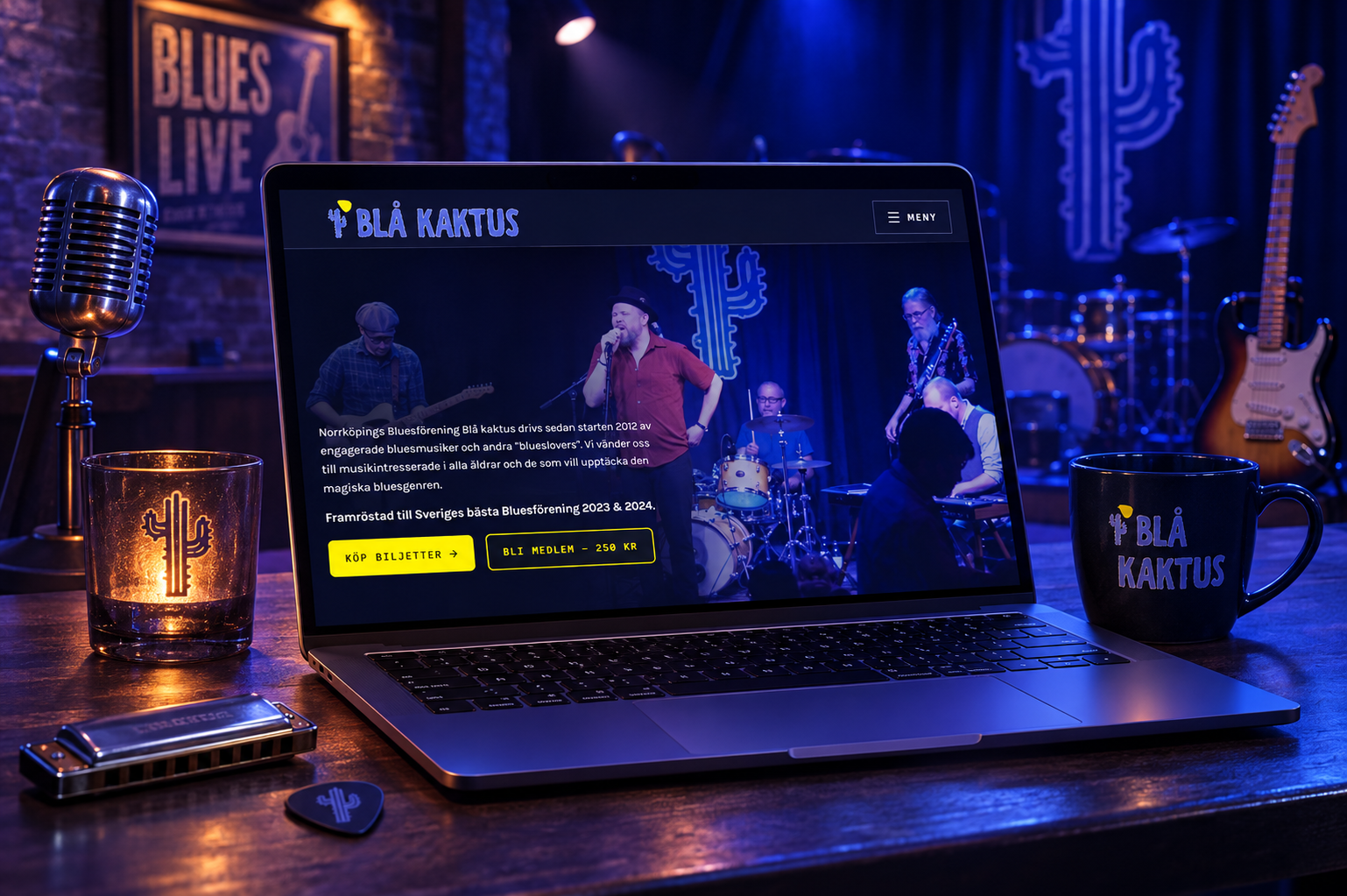 Bluesföreningen Blå Kaktus — casebild